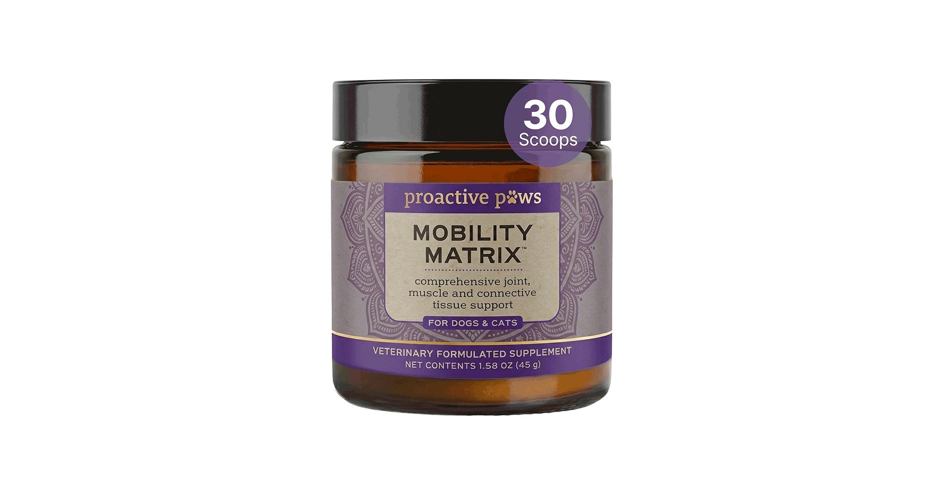 Mobility Matrix joint, muscle and connective tissue support for dogs