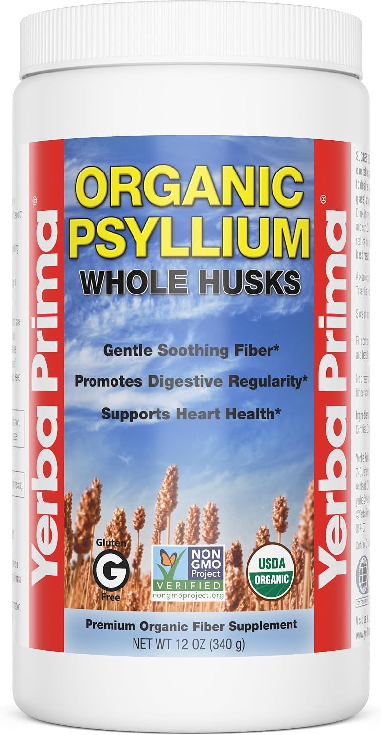 Organic Psyllium Husk digestive fiber supplement for dogs